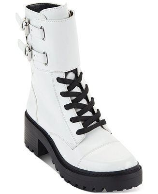 DKNY Women's Bart Lace-Up Buckled Lug Sole Booties & Reviews - Booties - Shoes - Macy's | Macys (US)
