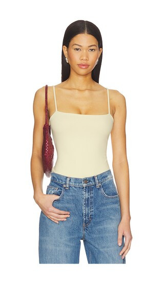 Susana Monaco String Bodysuit in Cream. - size S | Revolve Clothing (Global)