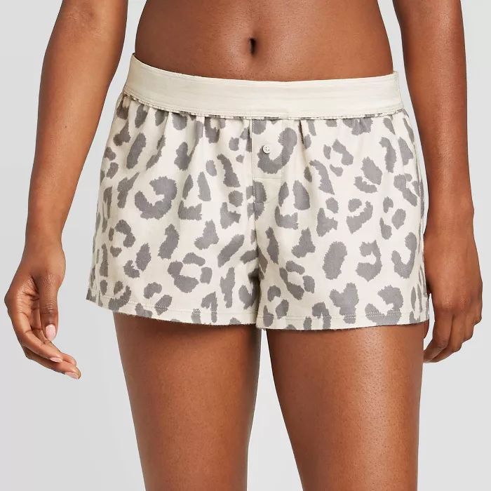 Women's Fold-Over Waistband Boxer Pajama Shorts - Colsie™ | Target