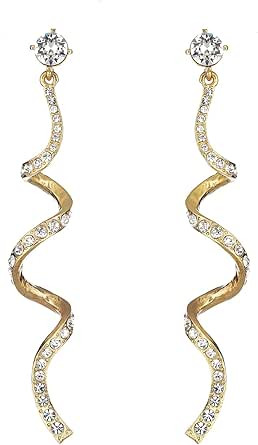 Amazon.com: Oscar de la Renta, Serpentine Earrings, Crystal | Amazon (US)