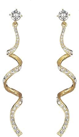 Amazon.com: Oscar de la Renta, Serpentine Earrings, Crystal | Amazon (US)
