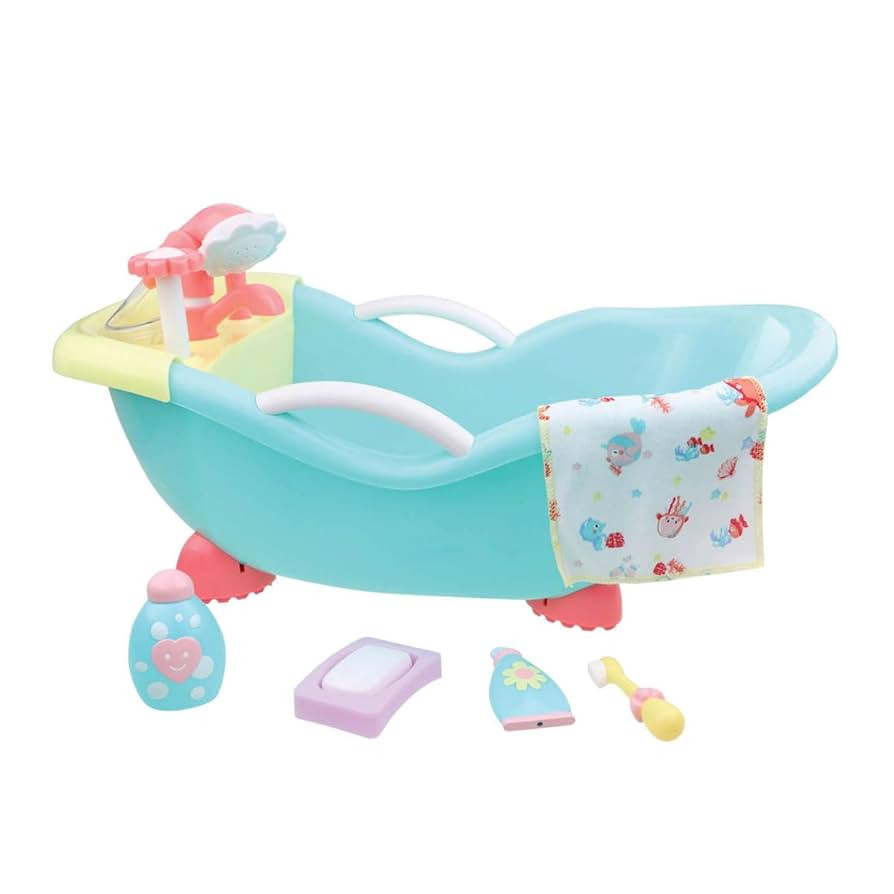JC Toys - for Keeps Playtime! | Baby Doll Real Working Bath Set | Fits Dolls up to 16" | Shower a... | Amazon (US)