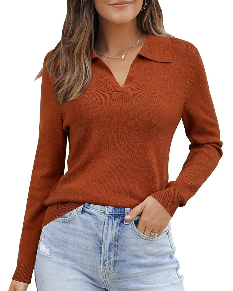 Arach&Cloz Women’s Wool Blend Polo Shirts Fall Sweaters Business Casual Outfits 2025 | Amazon (US)