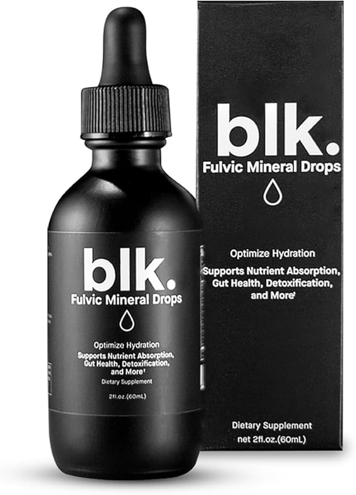 blk. Mineral Drops, 2oz., Alkaline Water Drops with Concentrated Fulvic Minerals, Bioavailable Fu... | Amazon (US)