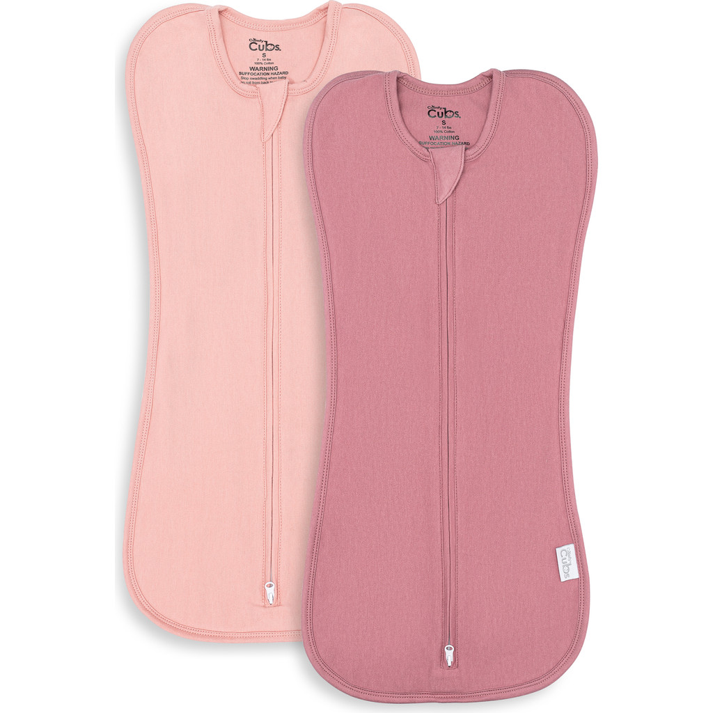 Comfy Cubs Easy Zipper Swaddle Blankets in Blush, Mauve at Nordstrom, Size Small | Nordstrom