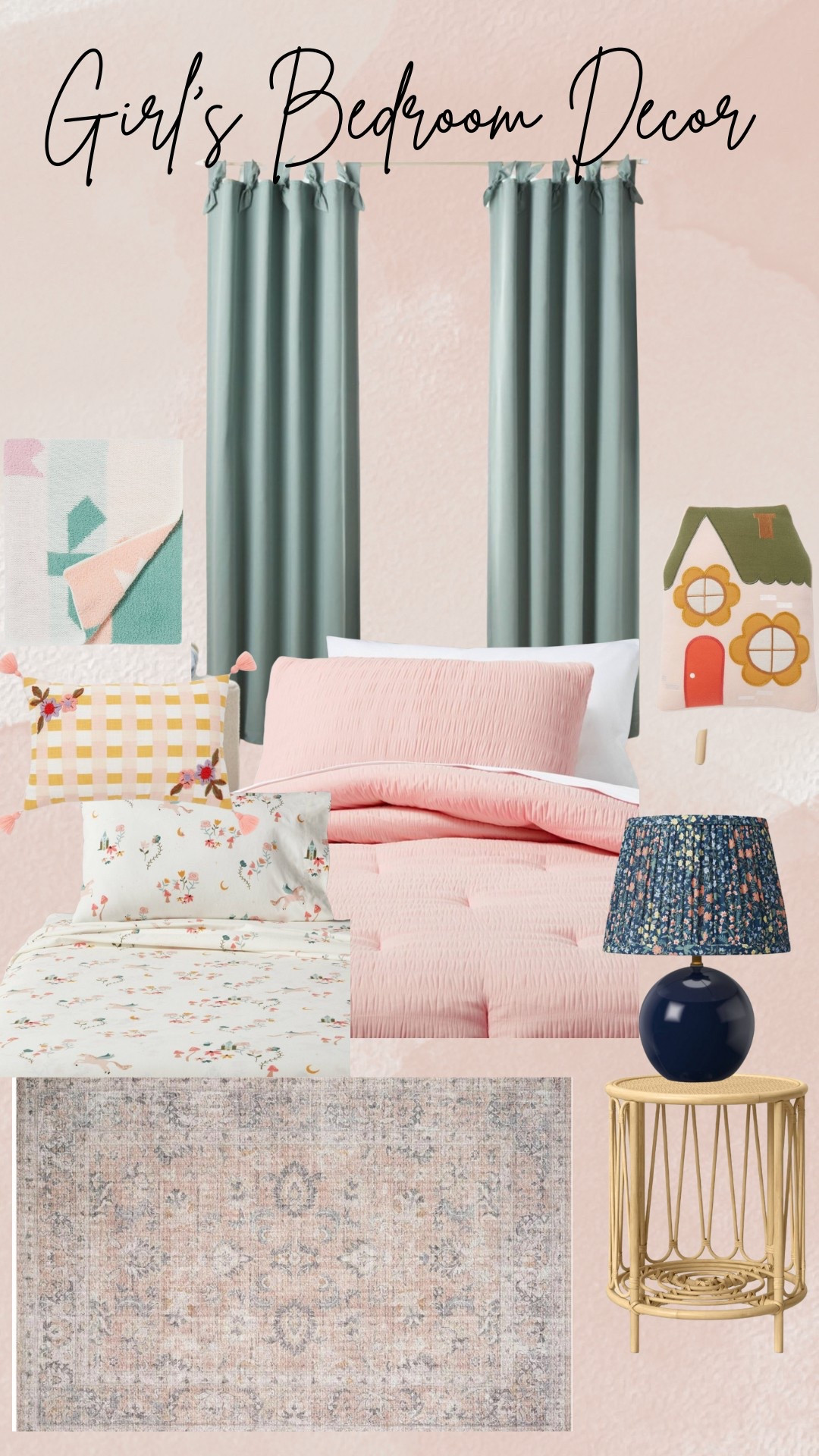 Updated the girls bedding . Bedding , including the pillows and throw blanket are on sale right now !!

#LTKU #LTKHome #LTKKids