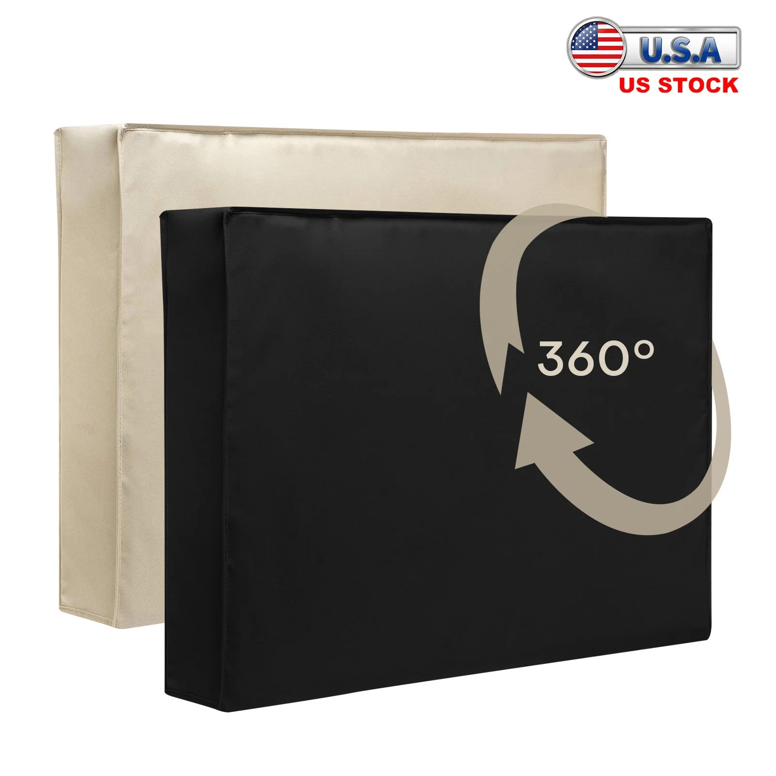 30"-85" 600D Outdoor TV Cover Fitted Waterproof Weatherproof Television Protector, Khaki - Walmar... | Walmart (US)