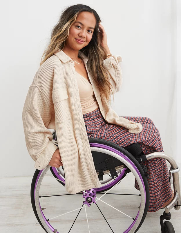 Aerie LumberJane Waffle Shirt | Aerie