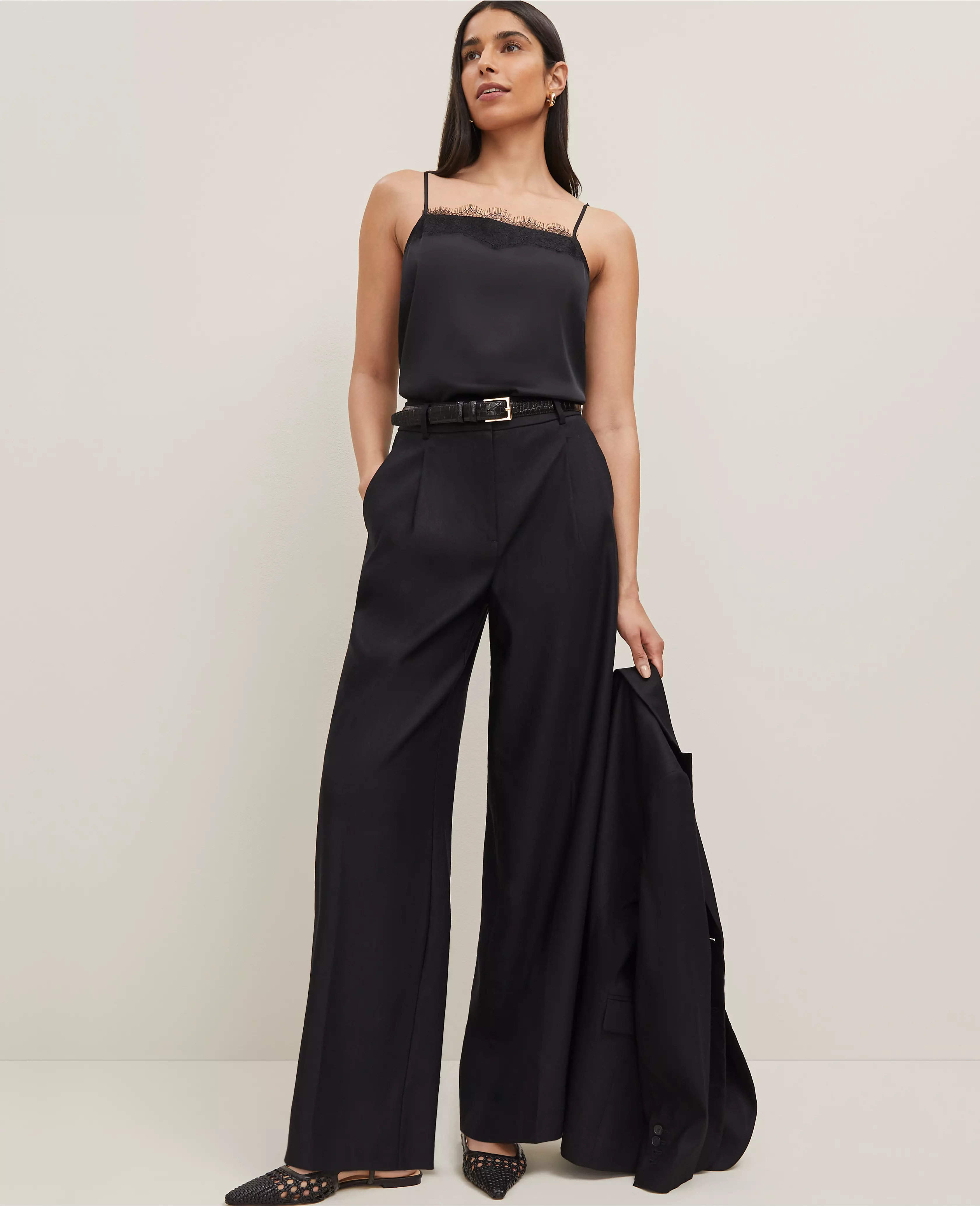 The Wide Leg Pant in Linen Blend | Ann Taylor