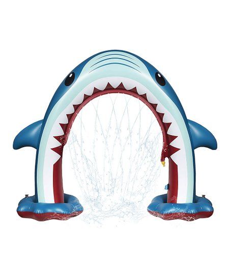 Blue Inflatable Shark Sprinkler Toy | Zulily