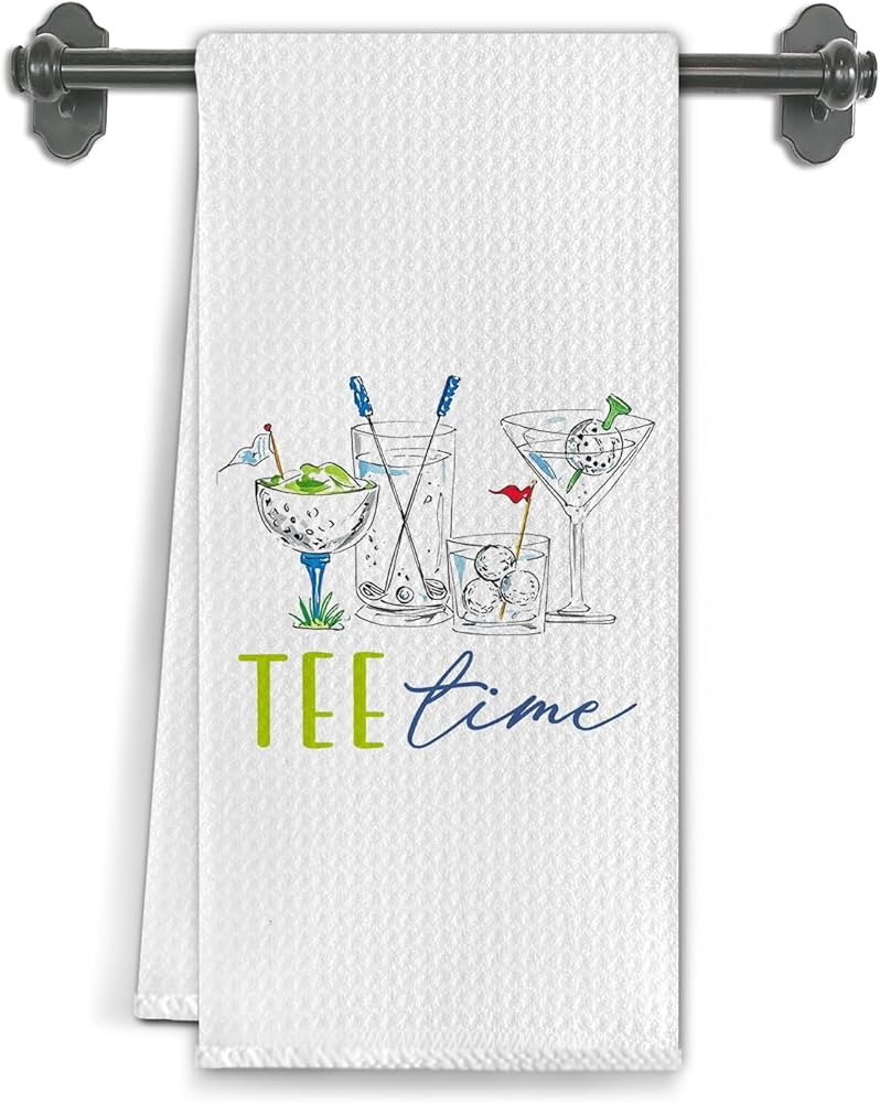 Golf Martini Cocktail Kitchen Towels Tee Time Towel for Bathroom，Toilet Decor Golf Gifts for Wo... | Amazon (US)
