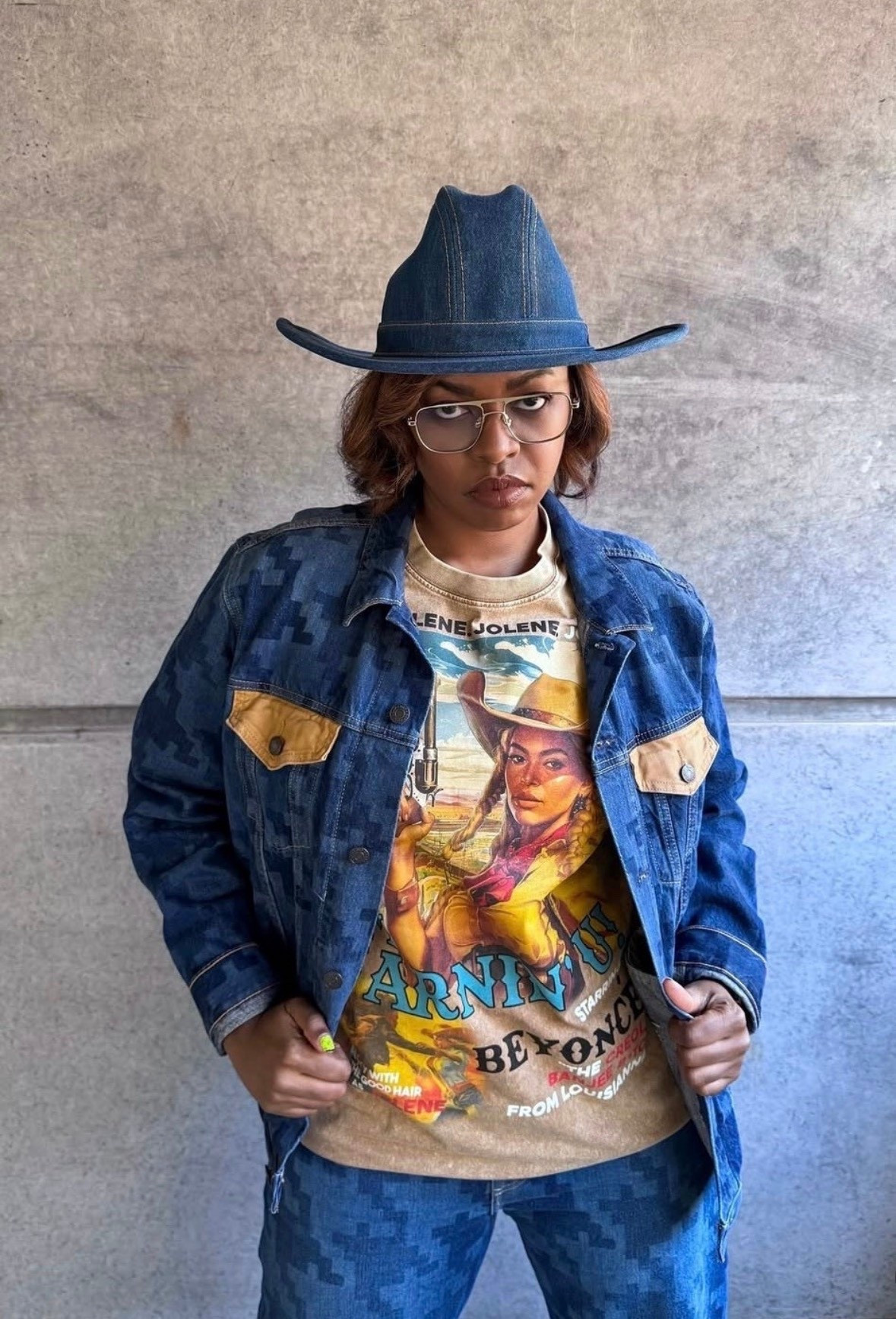 @levi denim cowboy hat on sale $30 in cart  

#LTKootd #LTKFestival #LTKSaleAlert