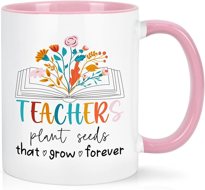 Cabtnca Teacher Appreciation Gifts for Women, Teacher Plants Seeds That Grow Forever Coffee Mug 1... | Amazon (US)