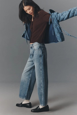 DL1961 Taylor High-Rise Relaxed Barrel Jeans | Anthropologie (US)