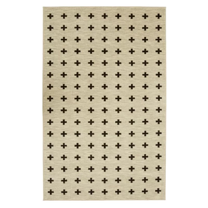 Maloree Cream/Black Area Rug | Wayfair North America