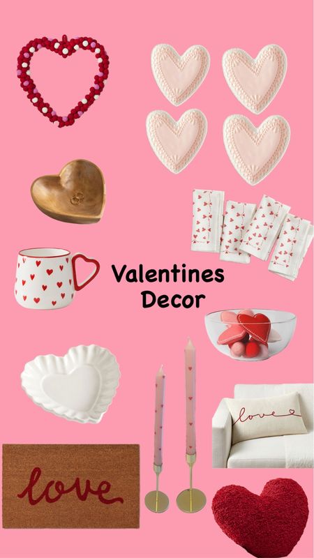 Cute Valentines Decor to add to your home! #Valentines #reddecor #pinkdecor 

#LTKhome #LTKstyletip #LTKU