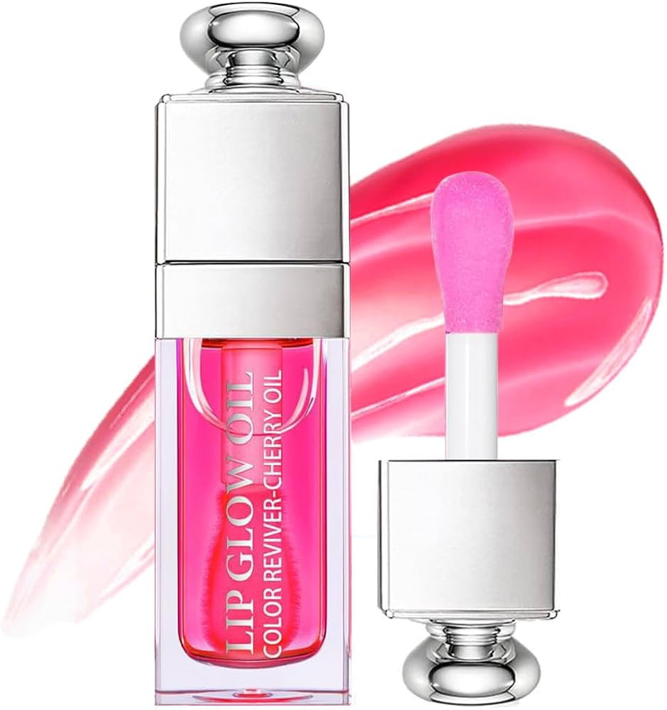 Hydrating Lip Glow Oil, Lip Oil Gloss Transparent Toot Tinted Nourishing Long Lasting Repairing L... | Amazon (US)