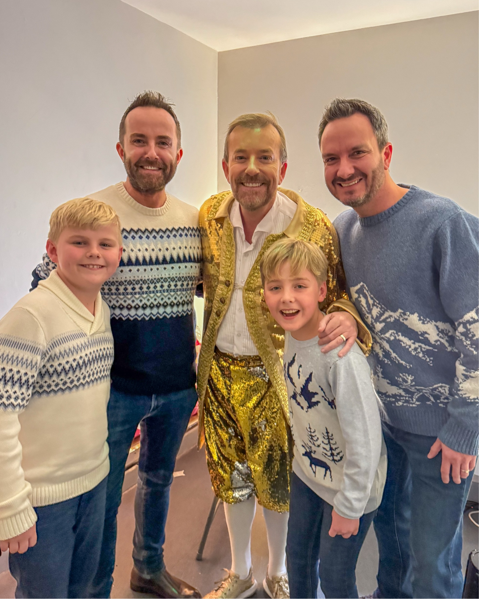 Got to meet the star of the Panto Beauty and The Beast in Ireland! Coordinated sweaters of course 😉 

#LTKMens #LTKKids #LTKFamily