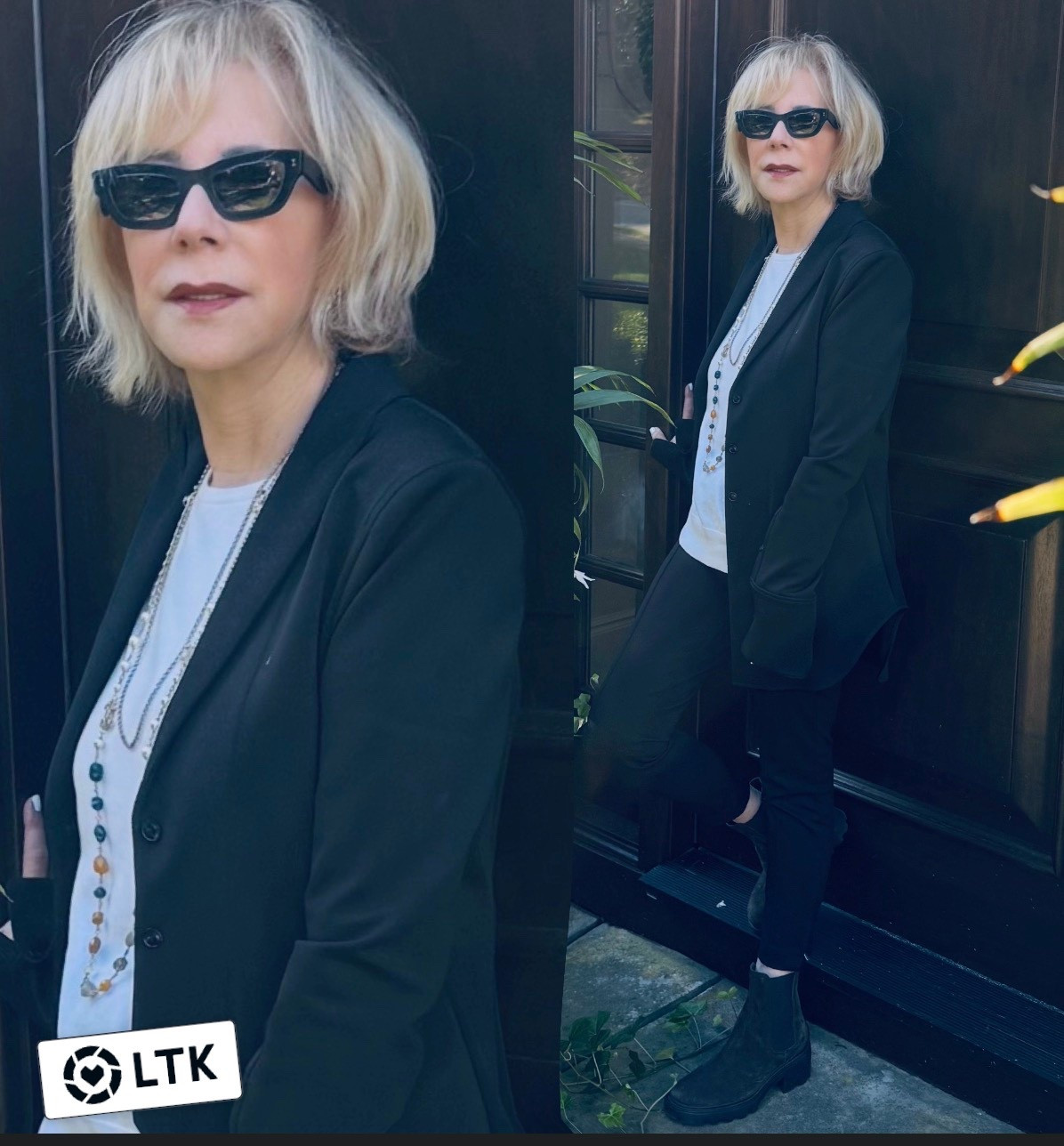 I seamlessly blend my statement pieces like sunglasses, lipstick, and suede boots for fall, creating an effortlessly chic look. My blazer (Wang) and pants (The Row) are investments that stand the test of time, proving that statement purchases can be kept in your closet, Join me in shopping my styles and your own unique style. 

#LTKStyleTip #LTKSeasonal #LTKShoeCrush