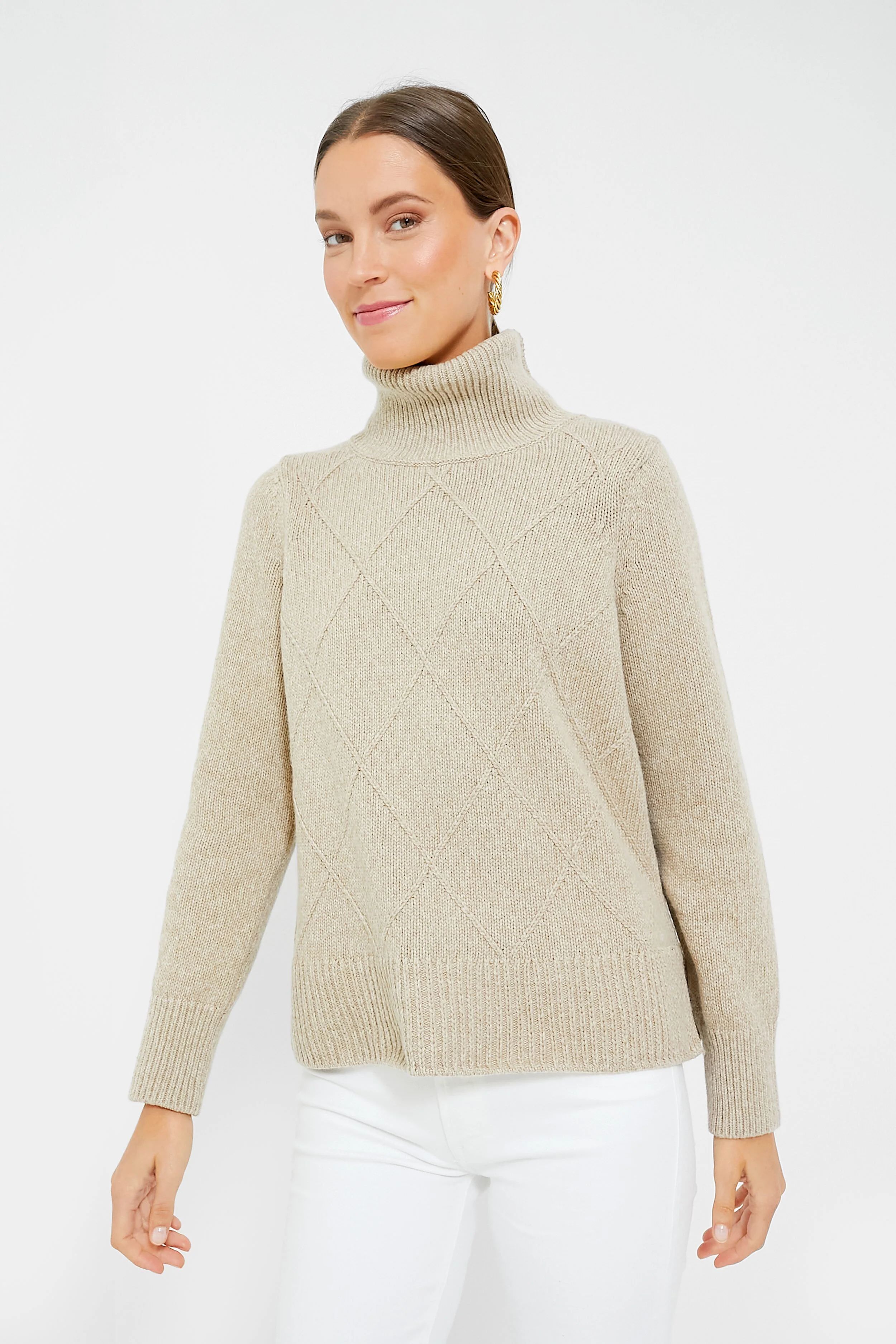 Light Fawn Laverne Knit Sweater | Tuckernuck (US)