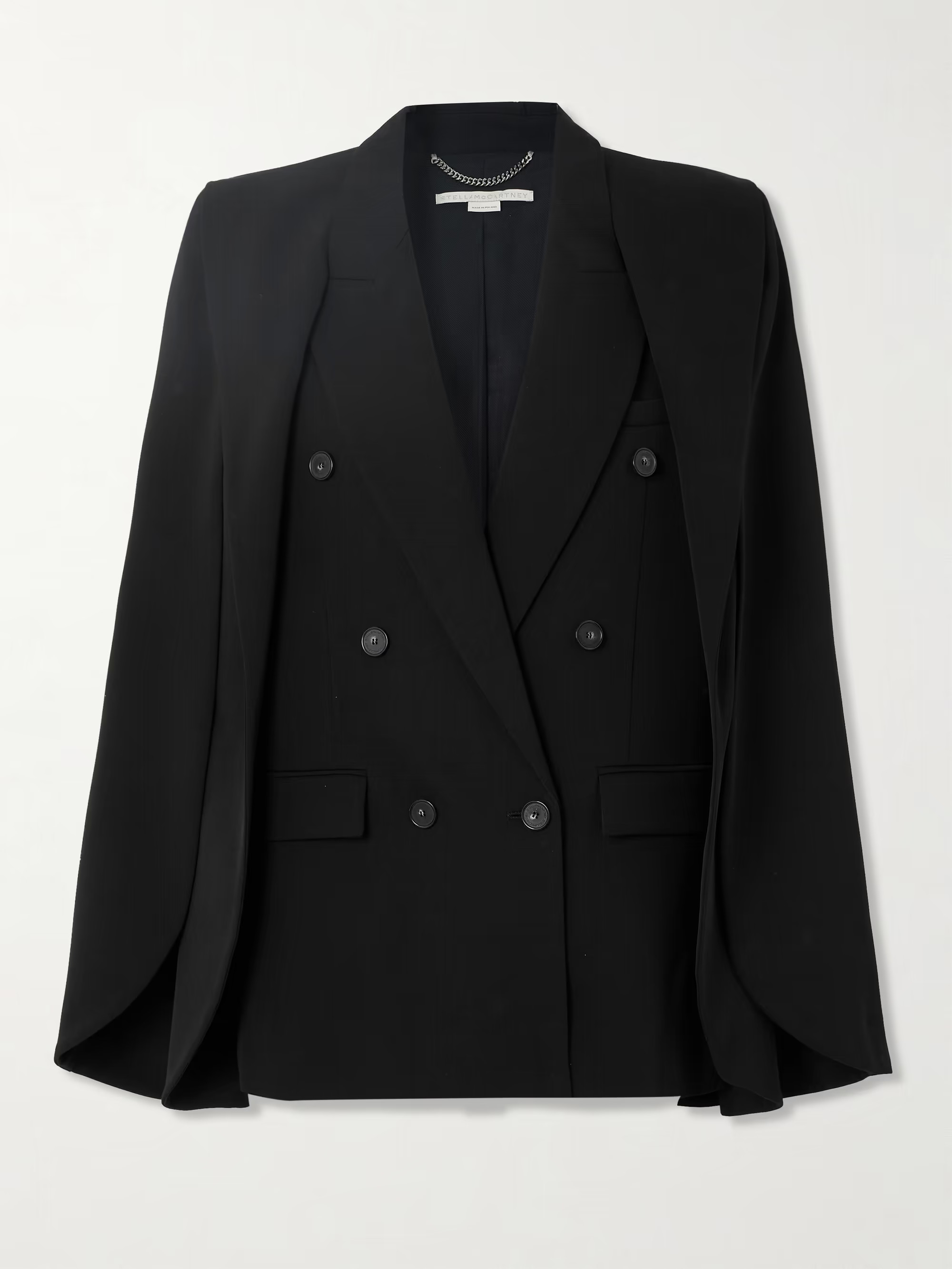 STELLA MCCARTNEY Cape-effect wool-blend twill blazer | NET-A-PORTER | NET-A-PORTER APAC