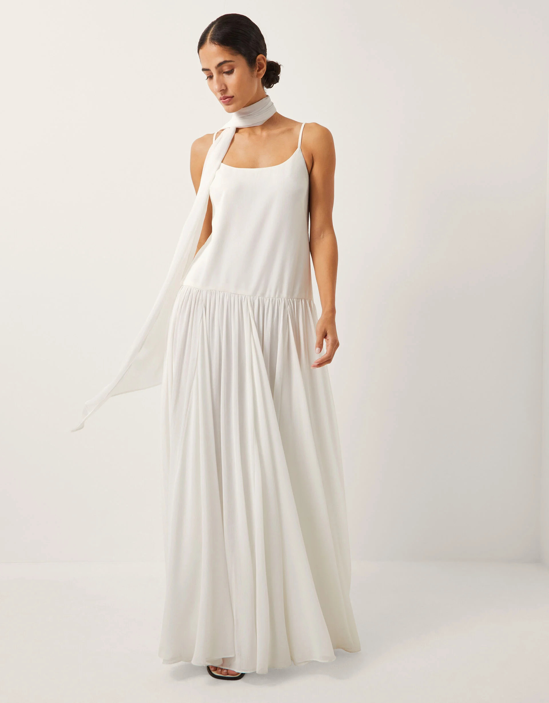 The India Edit Tara Drop Waist Maxi Dress Blue | Monsoon (UK)