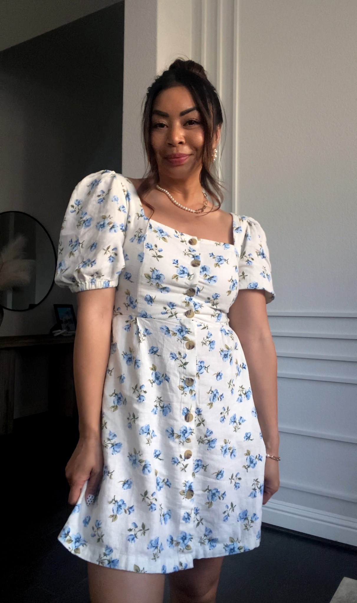 Wearing a small in the floral mini dress 

#LTKFindsUnder50 #LTKOver40 #LTKStyleTip