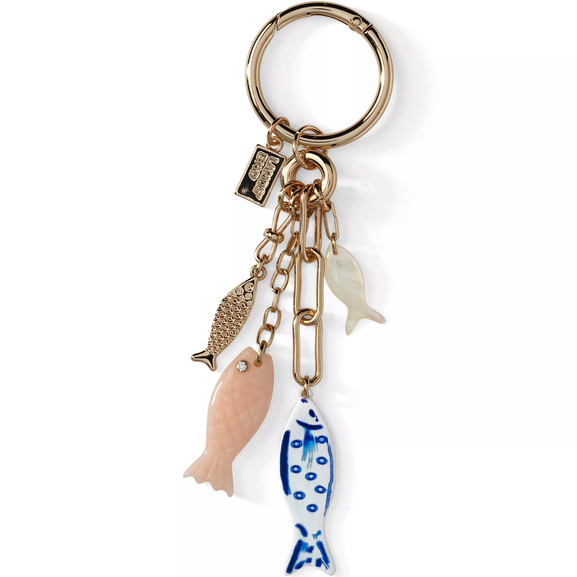 Layered Fish Bag Charm | Lands' End (US)