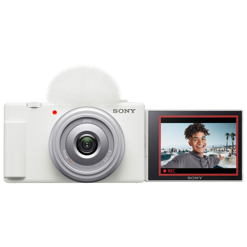 Sony ZV-1F Content Creator Vlogger 20.1MP Digital Camera - White | Best Buy Canada