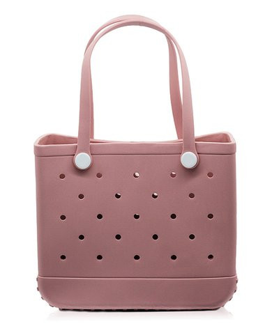 Boolore Pink Cutout Beach Travel Storage Tote | Zulily