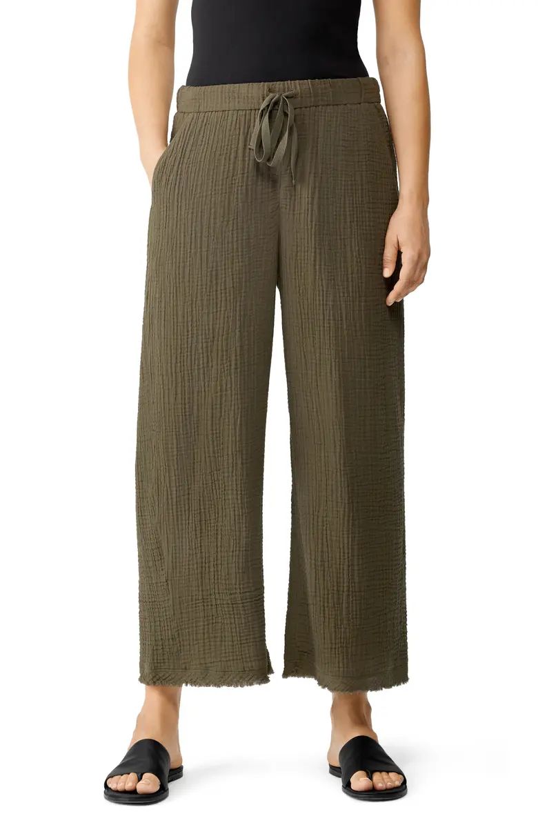 Wide Leg Organic Cotton Pants | Nordstrom