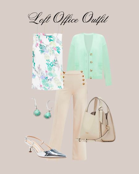 Office outfit ideas from @loft 
@katespade tote 
@kendrascott x @target jewelry 

#LTKstyletip #LTKfindsunder100 #LTKworkwear