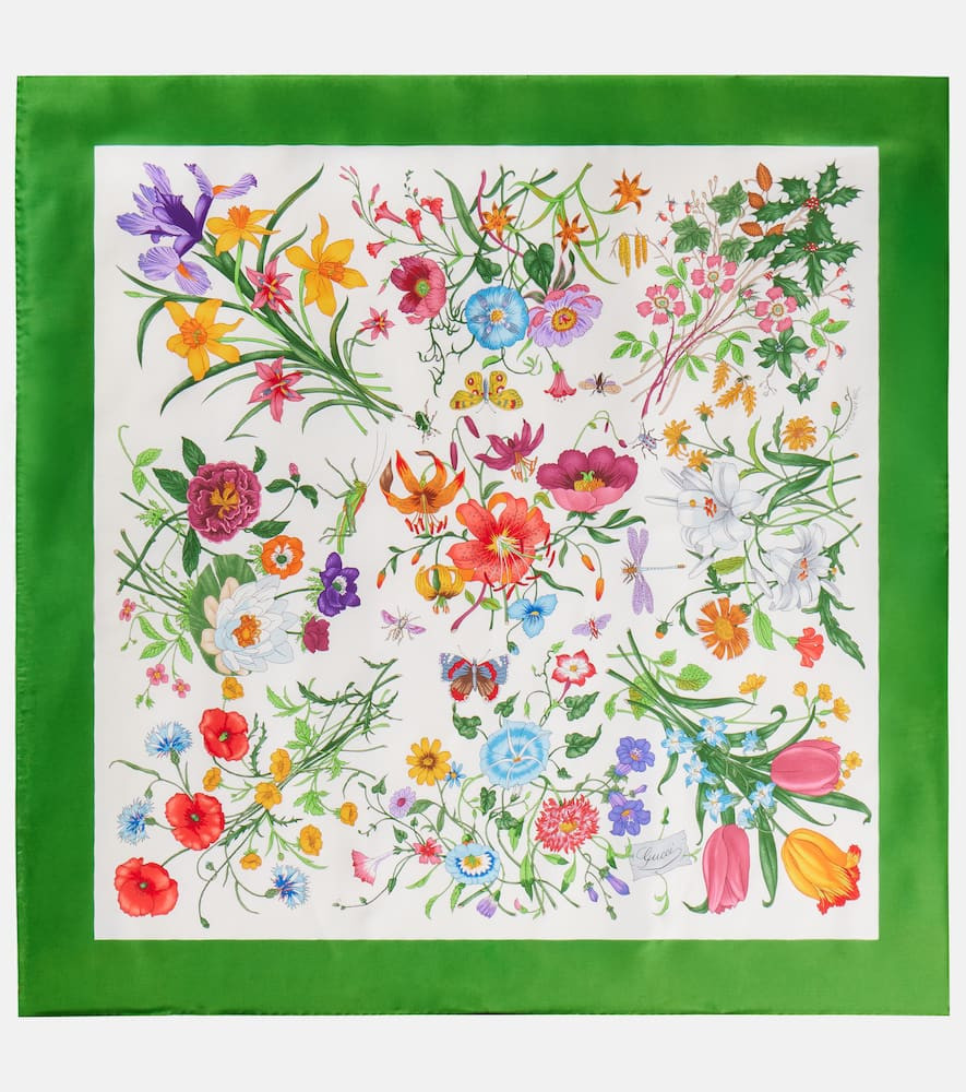 Gucci Floral silk scarf | Mytheresa (US/CA)