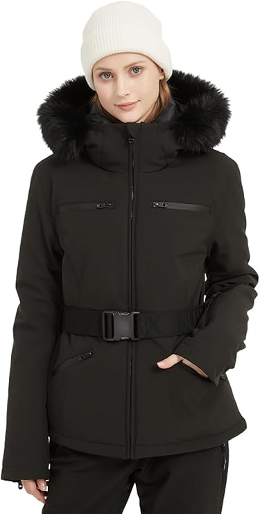 BGX Women's Ski Jacket Snowboard Warm Winter Short Slim Fit Snow Coat Mountain Windproof Waterpro... | Amazon (US)