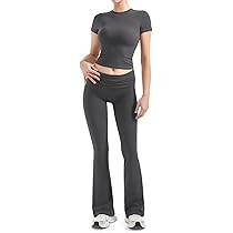 Women 2 Piece Lounge Sets Going Out Y2K Foldover Pants Matching Pajamas | Amazon (US)
