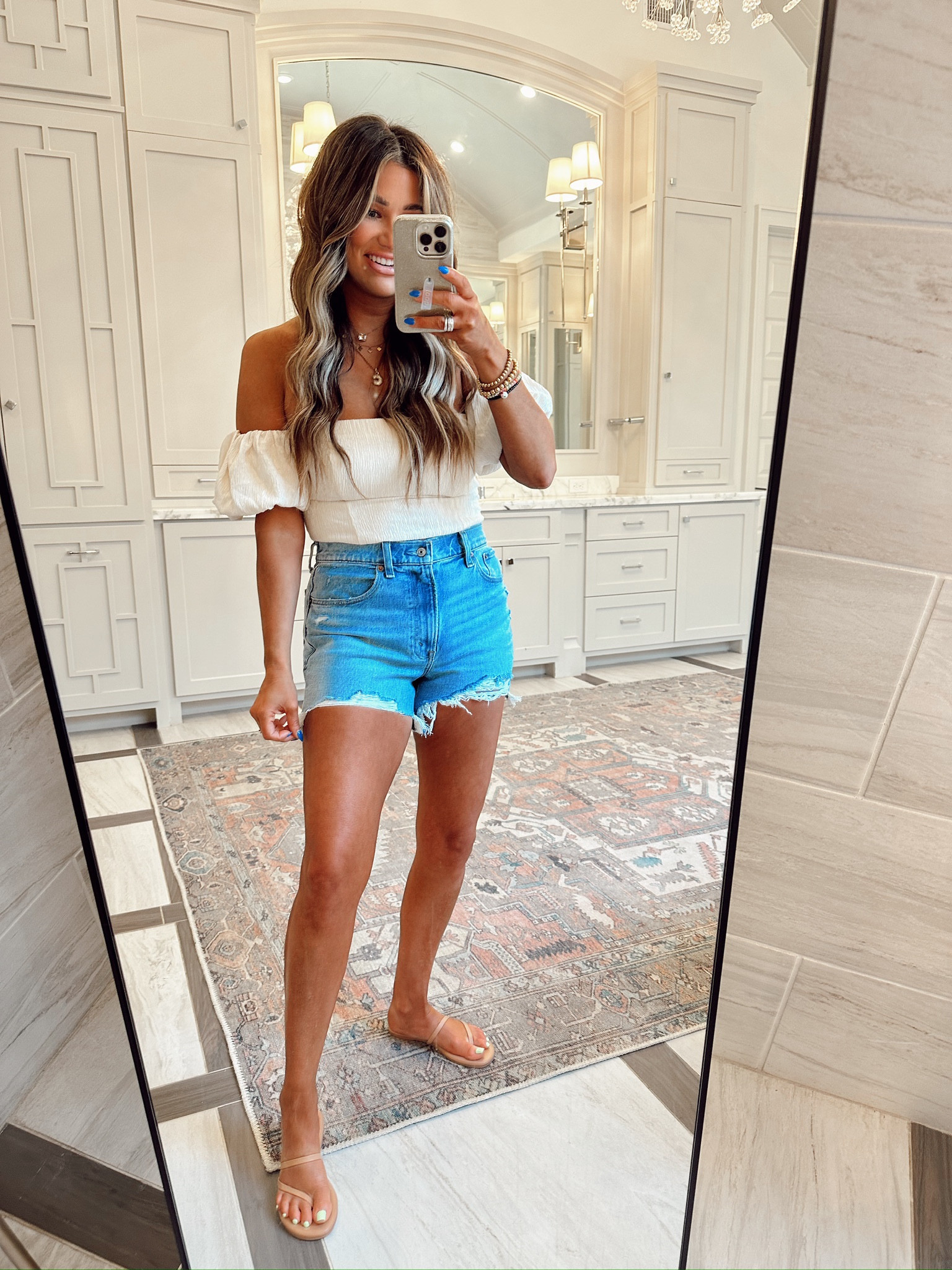 Wearing a medium top and size 28 shorts!

#LTKfindsunder100 #LTKstyletip #LTKsalealert