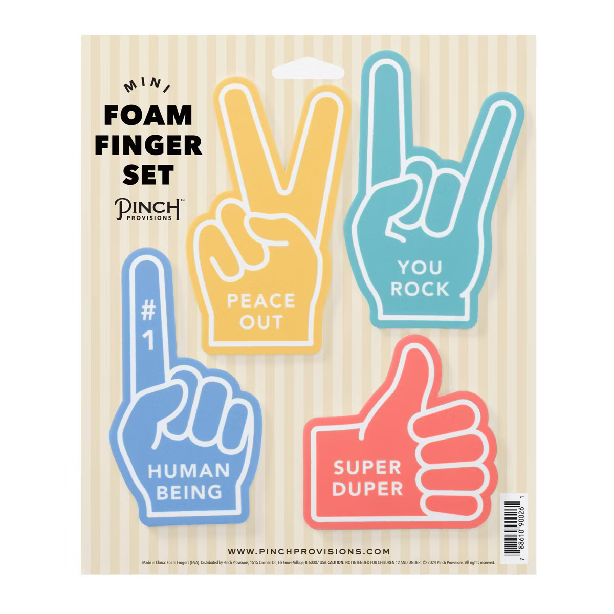 Pinch Provisions Mini Foam Finger Set 4ct | Target