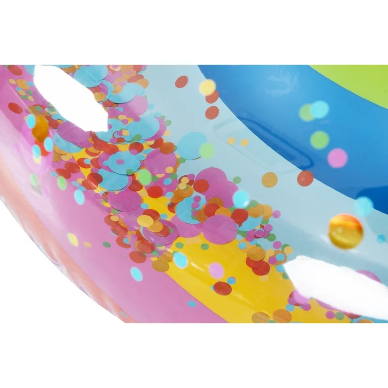 Packed Party 37” Inflatable Pool Party Swim Tube with Confetti for Ages 14 Years + | Walmart (US)
