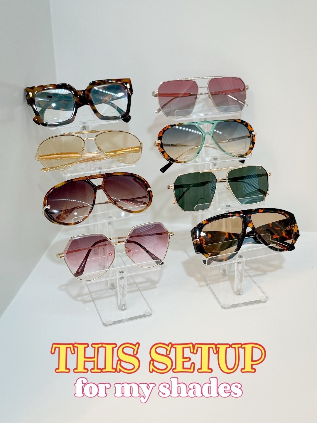 Loving these acrylic glasses organizer 