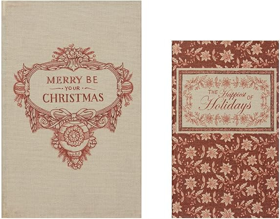 Creative Co-Op 2PC Canvas Book Storage Boxes | Amazon (US)