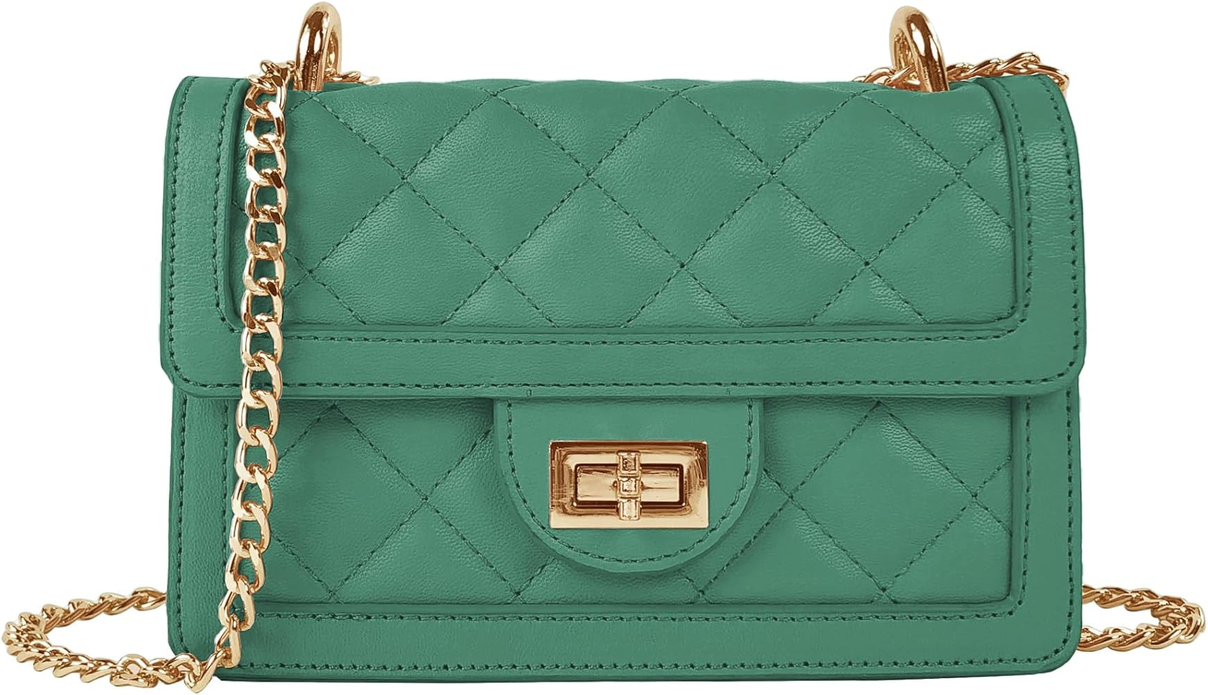 SG SUGU Small Quilted Crossbody Bag, Trendy Designer Mini Shoulder Bag, Phone Wallet Purse for Wo... | Amazon (US)