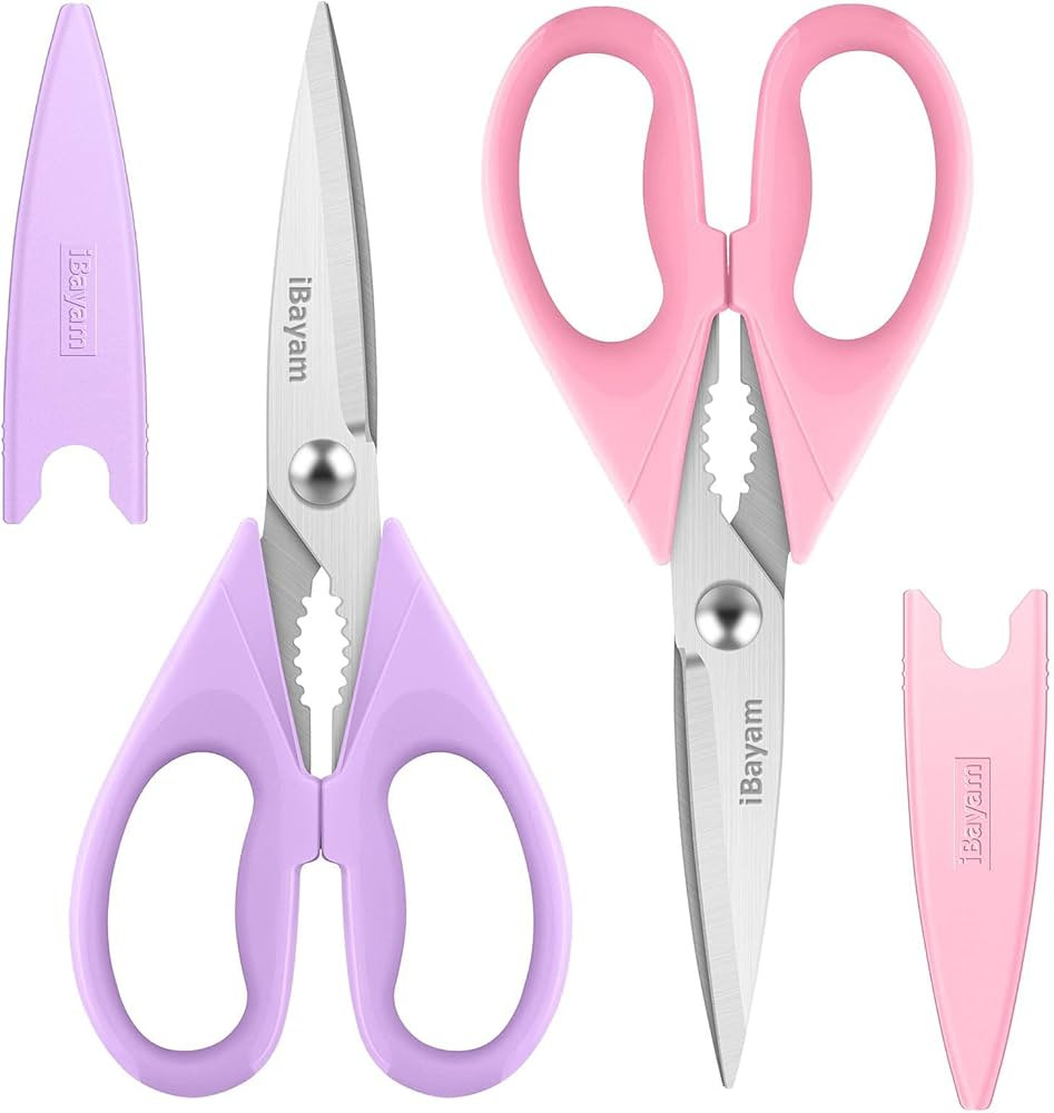 Kitchen Shears, iBayam Kitchen Scissors All Purpose Heavy Duty Meat Scissors Poultry Shears, Dish... | Amazon (US)