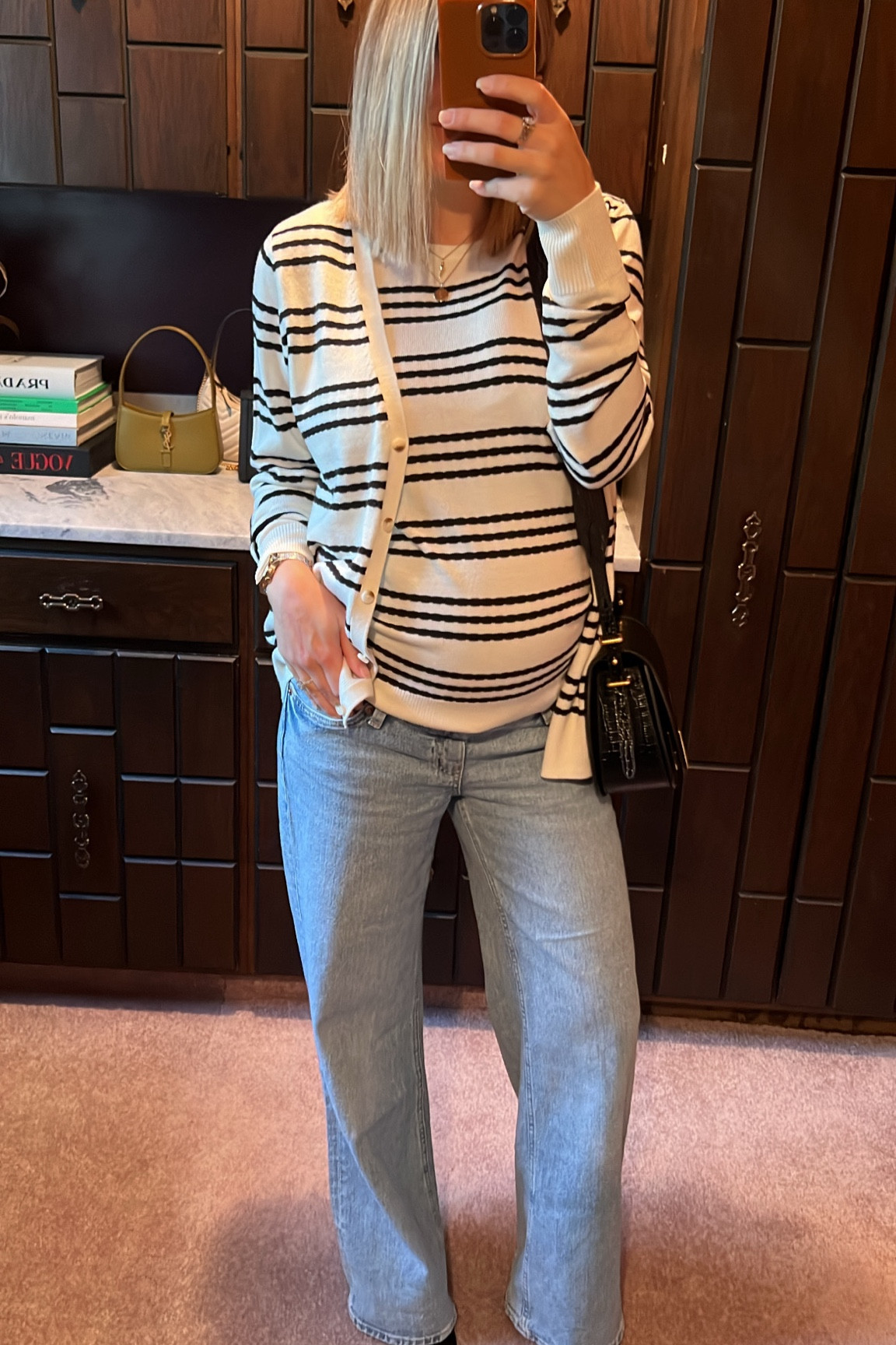 These maternity jeans are so good. #ltkmaternity #ltkunder50 