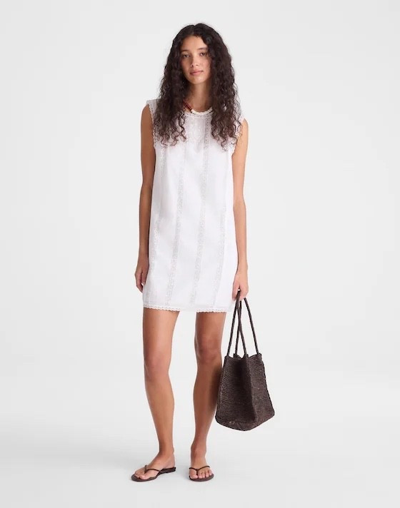 This white lace dress by Madewell is a weekend brunch essential.

#LTKootd #LTKOver40 #LTKSeasonal