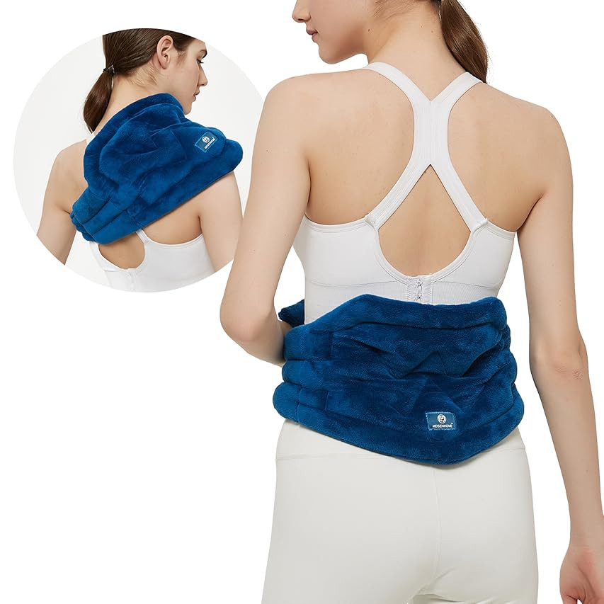 Pure Enrichment® PureRelief™ Neck and Shoulder Heating Pad - 4 Heat Settings, Magnetic Closures, Sof | Amazon (US)