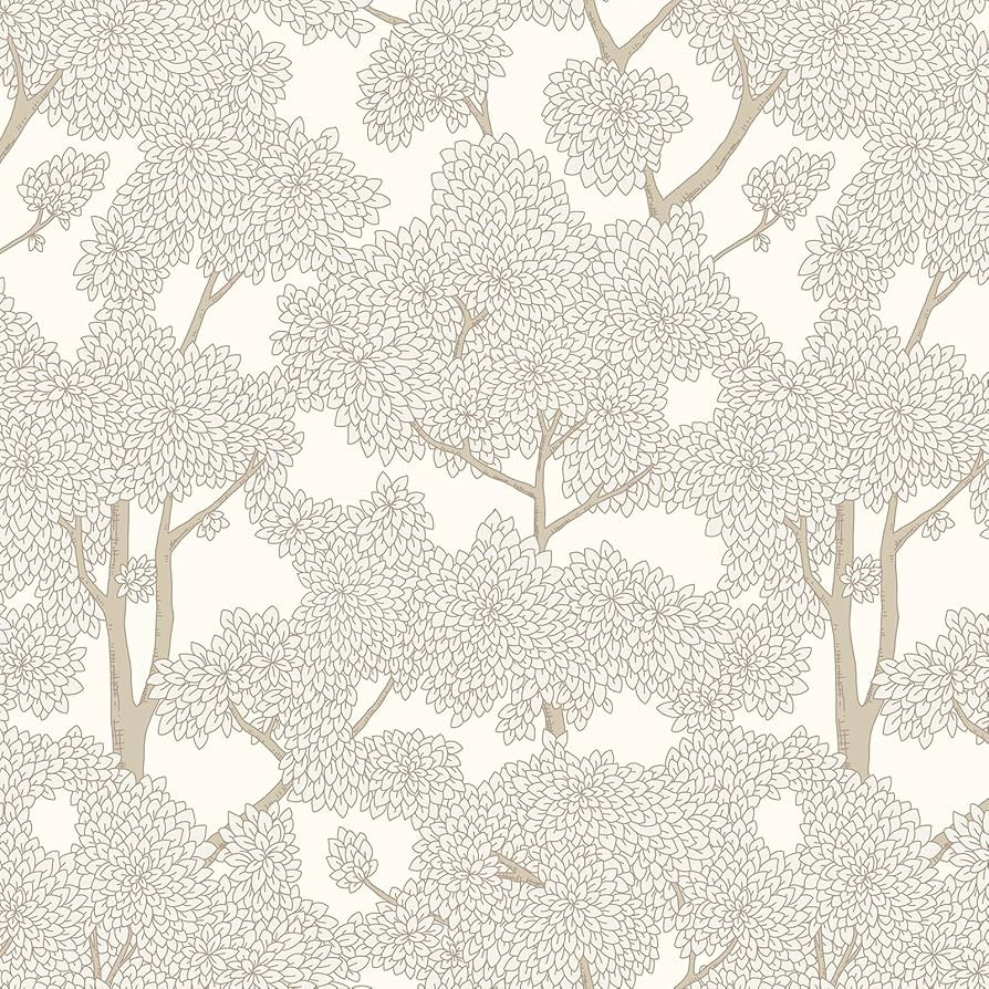 JiffDiff Tree Wallpaper Peel and Stick Jungle Wall Paper Forest Mural Stick on Wallpaper Modern W... | Amazon (US)