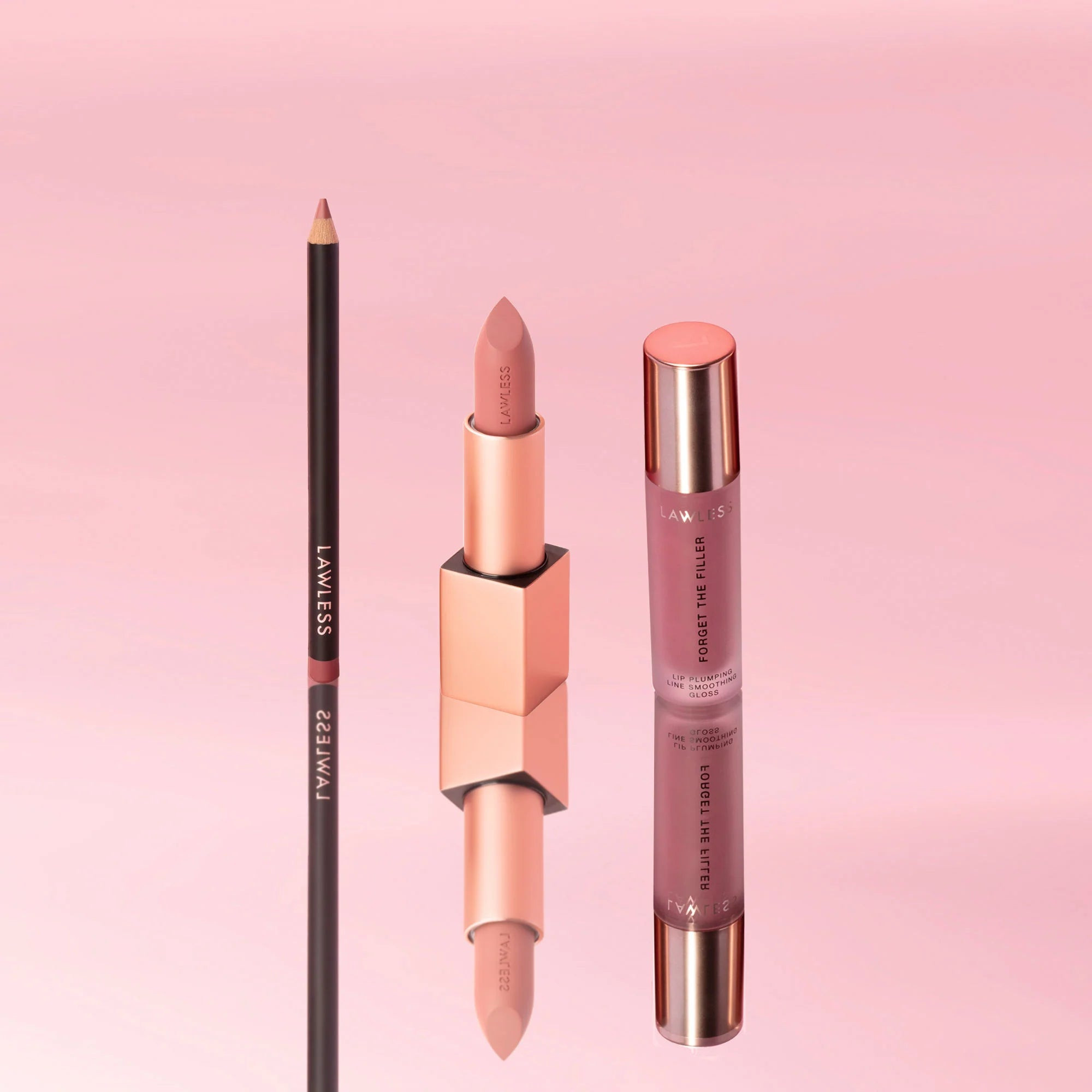 Build a Mauve/Berry Lip Bundle 9 - Cookie / 1 - Nude Honey / Velvet | Lawless Beauty