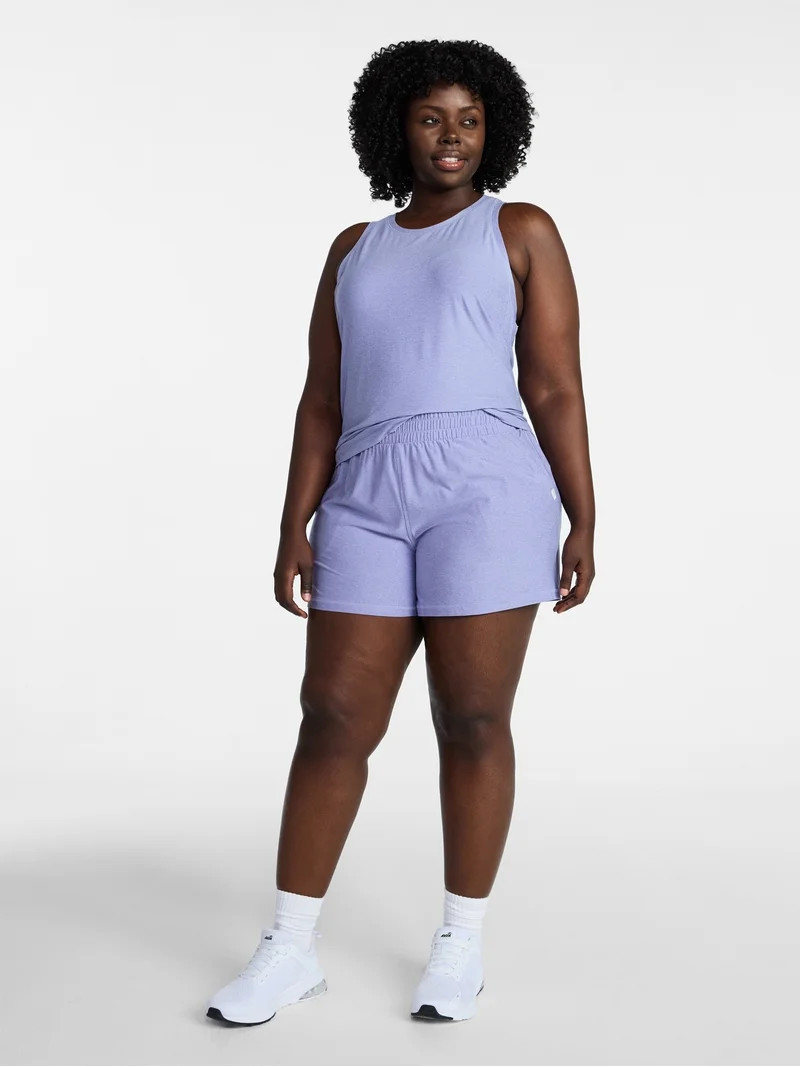 Athletic Works Women's and Women\u2019s Plus ButterCore Soft Performance Gym Shorts, Available in... | Walmart (US)