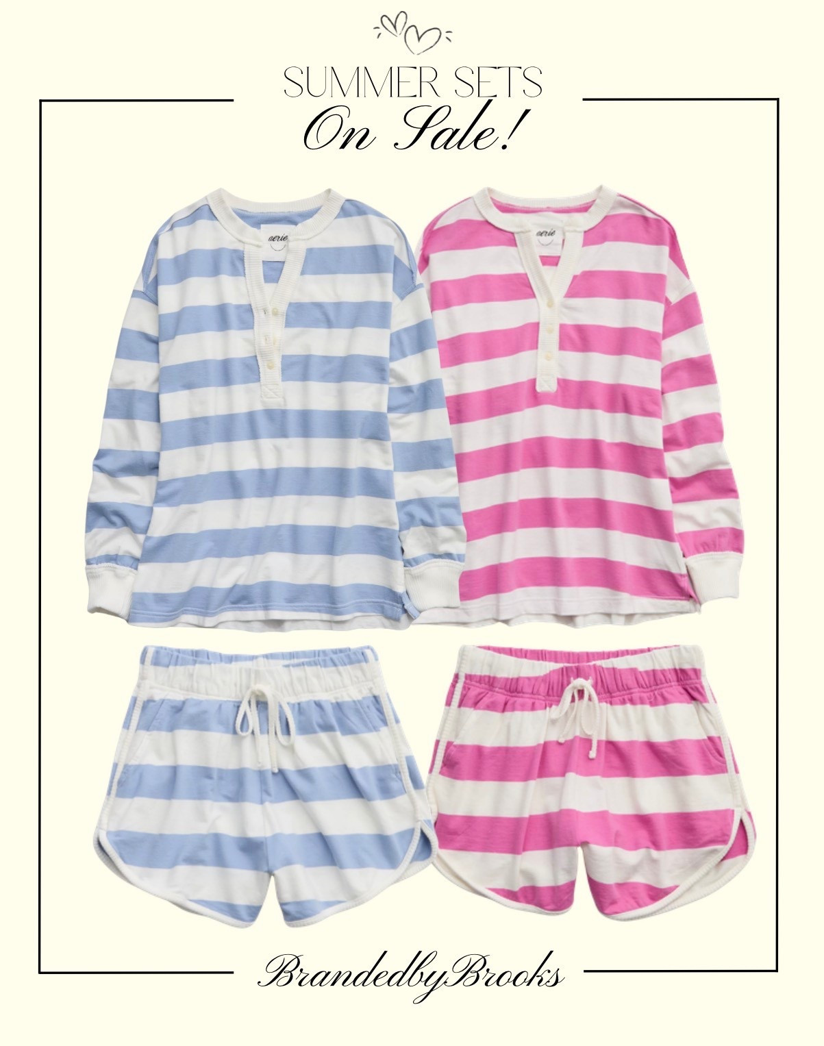 Your new go-to summer sets just went on SALE ☀️💖

These striped matching sets are the definition of cute and comfy—perfect for slow mornings, errands, beach days, or lounging in style. I’m loving both colorways, but honestly… you might need both 😉

Lightweight, easy, and such a flattering relaxed fit—these won’t stay in stock long!

#LTKootd #LTKSaleAlert #LTKmomlife