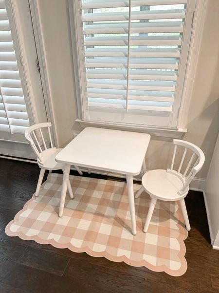 Toddler table! This one is great quality and no visible screw holes. I highly recommend the furniture protectors because the ends are rounded and regular pads won’t stay on.  On the Amazon Big Spring sale now! 

#LTKbaby #LTKhome #LTKkids